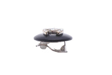 Load image into Gallery viewer, CHANEL シャネル ココマーク イヤリング 黒丸 両耳 アクセサリー 装飾品 ラインストーン 4.7g 96A 美品 中古 46228