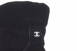 CHANEL シャネル ココマーク ワーク ブーツ ブラック 靴 レースアップ ロゴ LG32049 サイズ43 メンズ 美品 中古 46440
