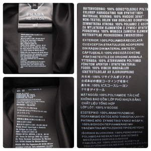 PRADA プラダ RE-NYLON ノースリーブ ワンピース ナイロン ブラック ポーチ付き 2306621WQ8F0002 サイズ36 中古 46460