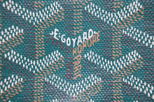 Load image into Gallery viewer, 新品同様 GOYARD ゴヤール Plumet プリュメ ショルダーバッグ 斜めがけポシェット ストラップ無し PVC レザー グリーン 中古 46538