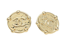 Load image into Gallery viewer, CHANEL シャネル ヴィンテージ イヤリング 26刻印 ココマーク サークル ゴールド 美品 中古 46602