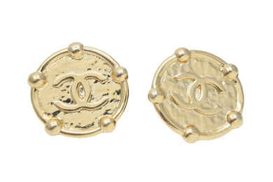 CHANEL シャネル ヴィンテージ イヤリング 26刻印 ココマーク サークル ゴールド 美品 中古 46602