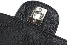 Load image into Gallery viewer, 極美品 CHANEL シャネル イーストウエスト チョコバー チェーン ショルダーバッグ キャビアスキン 黒×シルバー レディース 中古 46843