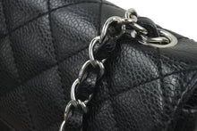 Load image into Gallery viewer, 極美品 CHANEL シャネル イーストウエスト チョコバー チェーン ショルダーバッグ キャビアスキン 黒×シルバー レディース 中古 46843