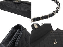Load image into Gallery viewer, 極美品 CHANEL シャネル イーストウエスト チョコバー チェーン ショルダーバッグ キャビアスキン 黒×シルバー レディース 中古 46843