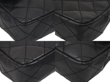Load image into Gallery viewer, 極美品 CHANEL シャネル イーストウエスト チョコバー チェーン ショルダーバッグ キャビアスキン 黒×シルバー レディース 中古 46843
