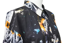 Load image into Gallery viewer, COMME des GARÇONS コムデギャルソン Futura フューチュラ 長袖シャツ W28043 コットン ブラック マルチカラー 美品 中古 47046
