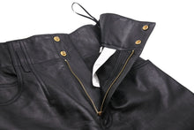 Load image into Gallery viewer, CELINE セリーヌ ジャンボジーンズ ボトムス パンツ 21-22AW 2G263280D ラムスキン ブラック ゴールド金具 26 美品 中古 47142