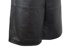 CELINE セリーヌ ジャンボジーンズ ボトムス パンツ 21-22AW 2G263280D ラムスキン ブラック ゴールド金具 26 美品 中古 47142