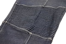 Load image into Gallery viewer, Balmain バルマン オムデニム 風蛇腹 バイカーズスウェットパンツ サイズS S7H5022JOO2 美品 中古 47443