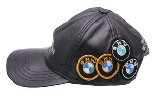 BMW ビーエムダブリュ レザーキャップ LUKA SABBAT バべアリアン バイエリッシュ・モトーレン・ヴェルケ ブラック 美品 中古 47661