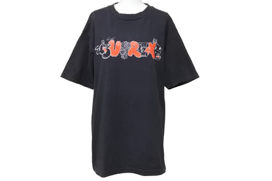 Supreme シュプリーム × Original Fake オリジナルフェイク 11ss KAWS カウズロゴ ​​半袖Tシャツ ブラック レッド 良品 中古 47662 