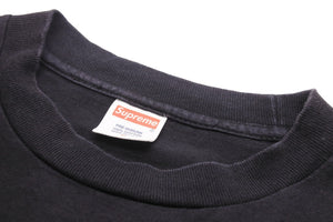 Supreme シュプリーム × Original Fake オリジナルフェイク 11ss KAWS カウズ ロゴ 半袖Tシャツ ブラック レッド 良品 中古 47662