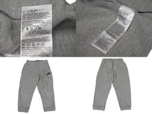 Load image into Gallery viewer, NIKE ナイキ キッズ スポーツウェア テックフリース フルジップ セットテックフリース セットアップ グレー サイズ4T 美品 中古 47935
