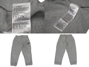 NIKE ナイキ キッズ スポーツウェア テックフリース フルジップ セットテックフリース セットアップ グレー サイズ4T 美品 中古 47935