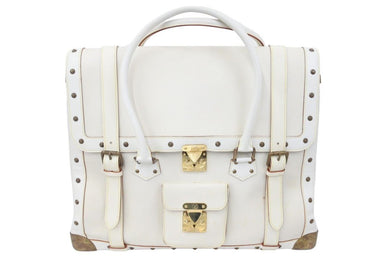 LOUIS VUITTON ルイヴィトン エクストラヴァガン 限定品 ハンドバッグ スハリレザー アイボリー スタッズ M91803 中古 47954