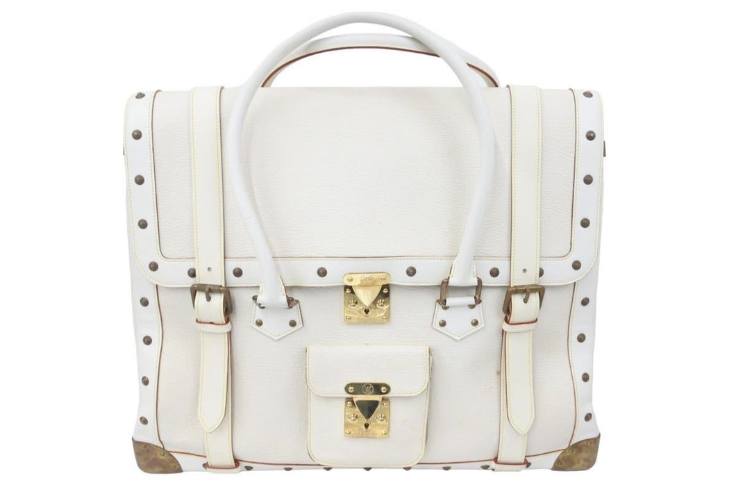 LOUIS VUITTON ルイヴィトン エクストラヴァガン 限定品 ハンドバッグ スハリレザー アイボリー スタッズ M91803 中古 47954
