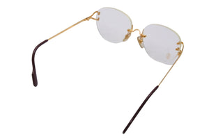 CARTIER カルティエ サングラス ゴールド レッド 135 1560112 刻印 小銭入れ 美品 中古 48065 
