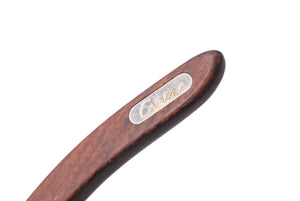 Cartier カルティエ サングラス メガネ ウッドテンプル 140b メタル ウッド ブラウン ピンク グラデーション □19 美品 中古 48111
