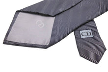 Load image into Gallery viewer, Christian Dior クリスチャンディオール CDロゴ シルク100％ ネクタイ ディオール ネクタイ グレー 中古 48288