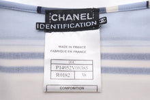 Load image into Gallery viewer, CHANEL シャネル ボーダー 半袖Ｔシャツ ブルー 00C P14952V08385 サイズ38 美品 中古 48310