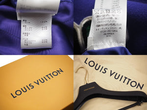 LOUIS VUITTON ルイヴィトン マルチパッチミックスドレザーバーシティブルゾン パープル ホワイト 1AAHHA サイズ48 美品 中古 48339