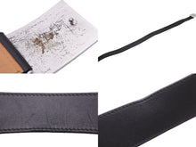 Load image into Gallery viewer, LOUIS VUITTON ルイ・ヴィトン サンチュールジーンズベルト M6812 LB0015 85/34 レザー ブラック シルバー金具 美品 中古 48429