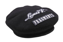 Load image into Gallery viewer, LOUIS VUITTON ルイヴィトン FRAGMENT フラグメント パリストーキョーワッペンベレー帽 M73748 17SS ブラック 美品 中古 48455