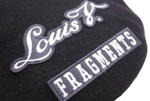 LOUIS VUITTON ルイヴィトン FRAGMENT フラグメント パリストーキョーワッペンベレー帽 M73748 17SS ブラック 美品 中古 48455