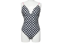 Load image into Gallery viewer, 新品未使用 CHROME HEARTS クロムハーツ スイムウェア マッティボーイ ワンピース ブラック ホワイト サイズL 中古 48583