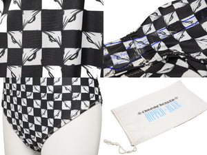 新品未使用 CHROME HEARTS クロムハーツ スイムウェア マッティボーイ ワンピース ブラック ホワイト サイズL 中古 48583