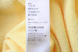 CELINE セリーヌ ルーズスウェットパーカー 21SS クラシックロゴ エディスリマン 2Y321052H コットン イエロー XS 中古 48836