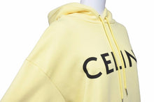 Load image into Gallery viewer, CELINE セリーヌ ルーズスウェットパーカー 21SS クラシックロゴ エディスリマン 2Y321052H コットン イエロー XS 中古 48836