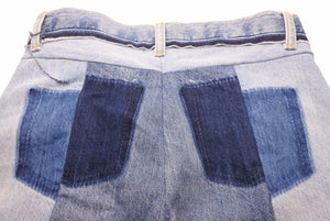 極美品 Maison Margiela メゾンマルジェラ 22SS カットオフ デニムパンツ ストレートレッグ レディース S51LA0120-S30617 Size36 中古 48838