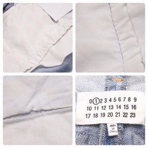 極美品 Maison Margiela メゾンマルジェラ 22SS カットオフ デニムパンツ ストレートレッグ レディース S51LA0120-S30617 Size36 中古 48838