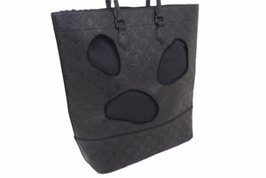 未使用 LOUIS VUITTON × COMME des GARCONS ルイヴィトン × コムデギャルソン ウィズホールズ M58661 ブラック レザー 48937