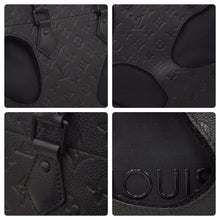 Load image into Gallery viewer, 未使用 LOUIS VUITTON × COMME des GARCONS ルイヴィトン × コムデギャルソン ウィズホールズ M58661 ブラック レザー 48937