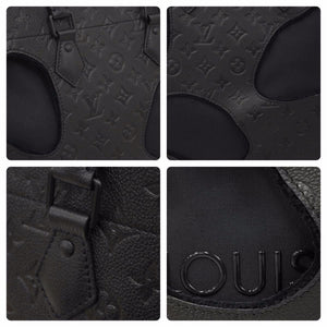 未使用 LOUIS VUITTON × COMME des GARCONS ルイヴィトン × コムデギャルソン ウィズホールズ M58661 ブラック レザー 48937