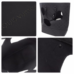 未使用 LOUIS VUITTON × COMME des GARCONS ルイヴィトン × コムデギャルソン ウィズホールズ M58661 ブラック レザー 48937
