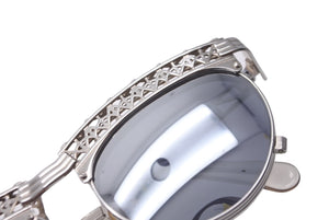 Jean Paul GAULTIER ジャンポールゴルチエ サングラス エッフェル塔モチーフ 56-0171 シルバー ヴィンテージ 美品 中古 48948