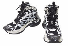 Load image into Gallery viewer, BALENCIAGA バレンシアガ RUNNER ランナー HIGHTOP スニーカー ミドルカット ブラック ホワイト 26.5cm 美品 中古 49150