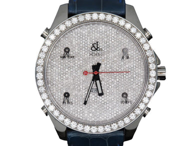 ジェイコブ JACOB&CO ファイブタイムゾーン ベゼルダイヤ JC-53D 時計 美品 中古 全付き 49185