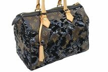 Load image into Gallery viewer, LOUIS VUITTON ルイ・ヴィトン スピーディ30 ハンドバッグ モノグラム ドゥ ジェ ボストンバッグ M40436 ブラウン 美品 中古 49369