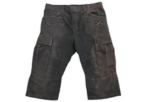 Load image into Gallery viewer, BALMAIN バルマン バイカークロップドパンツ デニムパンツ S5HT548C487 日本製 コットン ブラック サイズ32 美品 中古 49499