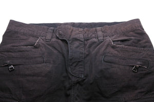 BALMAIN バルマン バイカークロップドパンツ デニムパンツ S5HT548C487 日本製 コットン ブラック サイズ32 美品 中古 49499