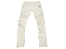 Load image into Gallery viewer, BALMAIN バルマン バイカーパンツ ベージュ サイズ32 美品 中古 49487