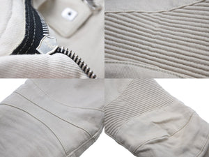 BALMAIN バルマン バイカーパンツ ベージュ サイズ32 美品 中古 49487