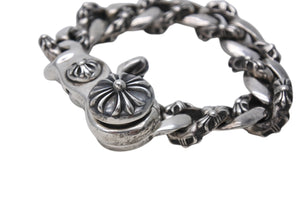 CHROME HEARTS クロムハーツ ファンシーリンククリップブレスレット FNCY CHN LNK 13リンク 133.3g シルバー925 美品 中古 4c069488