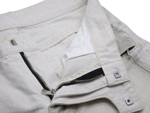 Load image into Gallery viewer, BALMAIN バルマン コットンキャンバスバイカーパンツ ボトムス ダスト加工 T577C164 コットン グレー サイズ32 良品 中古 49492