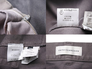 FAITH CONNEXION フェイスコネクション コーティング パンツ ブラック ボトムス M5502D24003 サイズ31 中古 49584